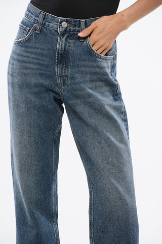 Straight-Leg Mid-Rise Jeans VALEN 19cm