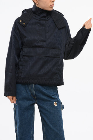 Anorak aus Nylon mit Allover-Monogramm