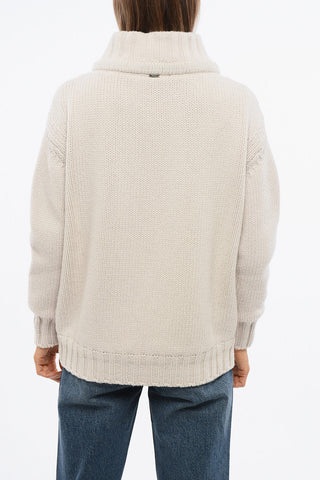 RESORT Pullover in Misto Lana con Fodera in Nylon