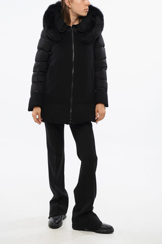 Piumino FRESIA con Cappuccio in Pelliccia di Volpe