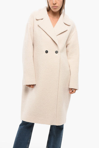 Cappotto in Tessuto Boucle' a Doppiopetto