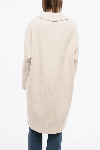 Cappotto in Tessuto Boucle' a Doppiopetto