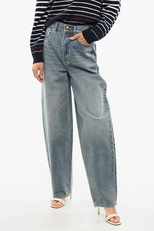 high Waist Wide Leg BARREL Jeans