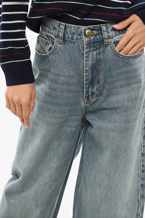high Waist Wide Leg BARREL Jeans