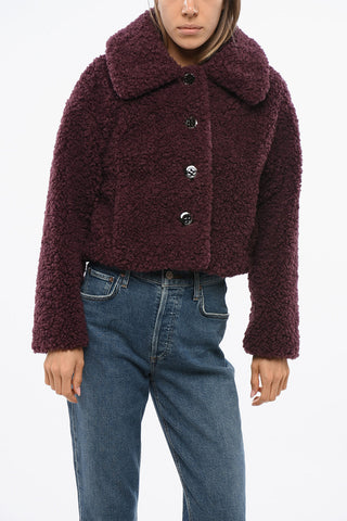Jacke im Teddy-Effekt MAMATETA mit 4 Knöpfen