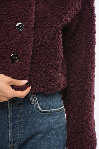 Jacke im Teddy-Effekt MAMATETA mit 4 Knöpfen