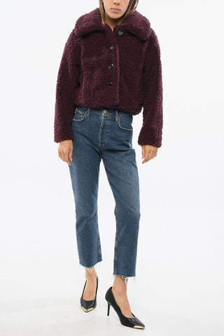 Jacke im Teddy-Effekt MAMATETA mit 4 Knöpfen