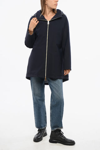 Piumino in Nylon Matte con Cappuccio Removibile