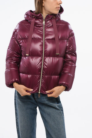 Bomber Fit Down Jacket with Hood