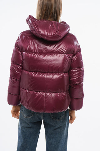 Bomber Fit Down Jacket with Hood