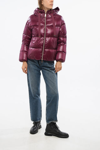 Bomber Fit Down Jacket with Hood