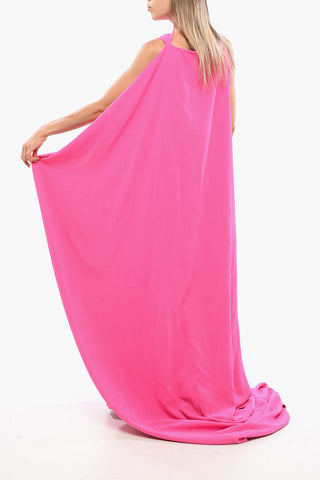 Maxi Enges Kleid KAILA Mit Verziertem Drappeggio