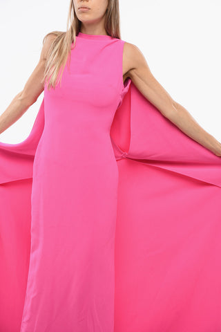 Maxi Enges Kleid KAILA Mit Verziertem Drappeggio