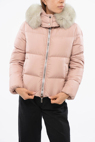 Down MARYLIN Jacket with Removable Fur Hood