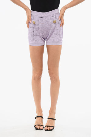 Shorts Crochet con Design Doppiopetto