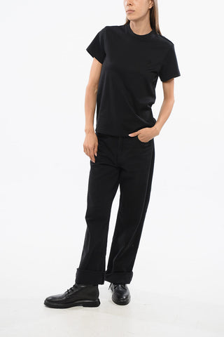 ADIDAS Cotton Crew-neck T-shirt with Ton On Ton Logo