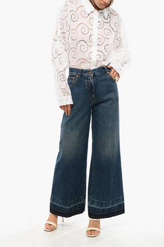 Regular Fit Jeans with Acid Wash Effect Hem