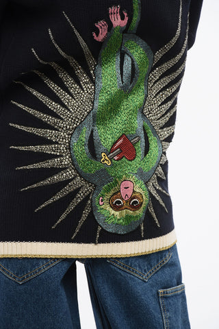 Maxi-Cardigan Aus Baumwolle Mit Lurex-Details