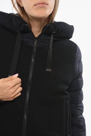 Nylon Puffer FLAVIA with Knit Inserts