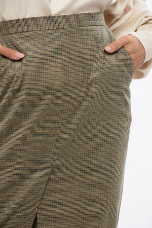 Gonna Longuette LAMPIONE In Flanella a Quadri