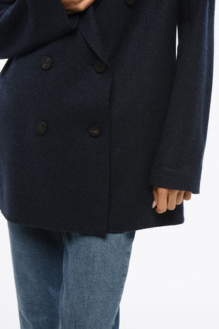 Peacoat Doppiopetto in Cashmere
