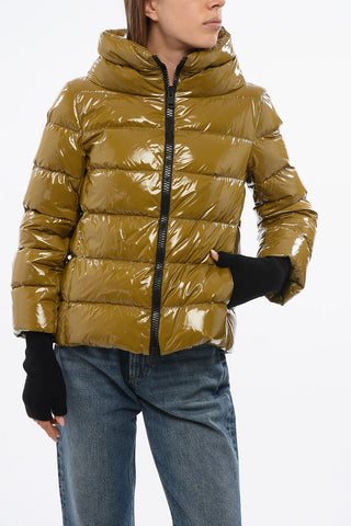 Piumino in Nylon Shiny con Guanti 