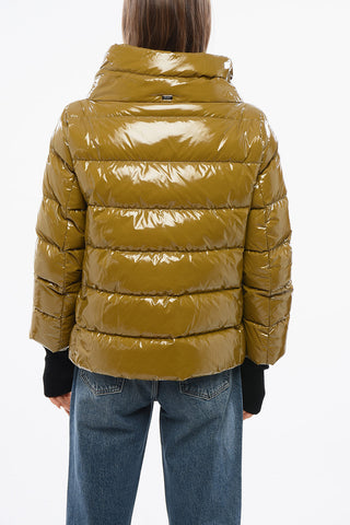 Piumino in Nylon Shiny con Guanti 