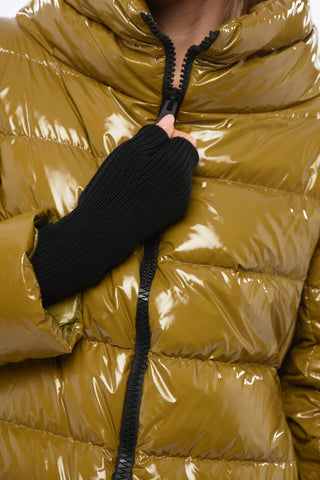 Piumino in Nylon Shiny con Guanti 