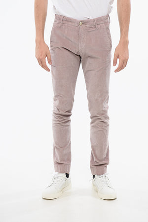 Hose MANTOVA aus geripptem Velours mit 4 Taschen