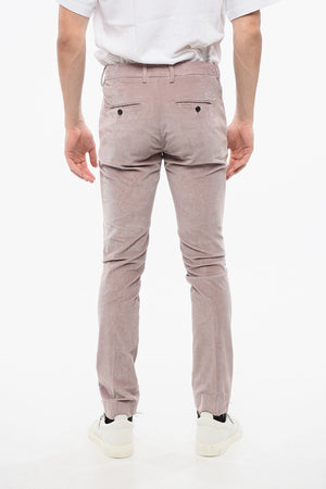 Hose MANTOVA aus geripptem Velours mit 4 Taschen