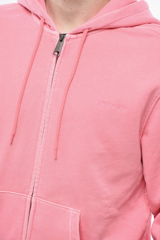 Brushed Cotton DUSTER SCRIPT Sweatshirt with Zip Closure