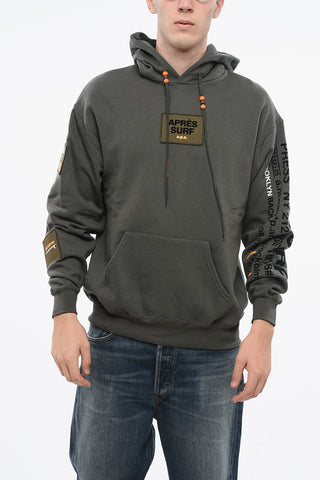 Fleeced Cotton LUKE Hoodie with Contrasting Details