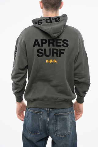 Fleeced Cotton LUKE Hoodie with Contrasting Details
