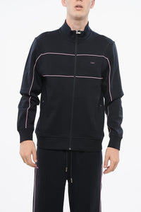 Cotton-Blend Sweatshirt with Contrasting Details