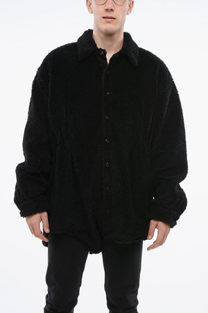 MM1 MM10 Solid Faux-Fur Coat
