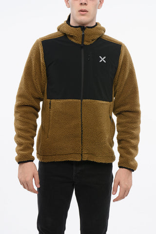 Two-Tone Sherpa Jacket with Hood