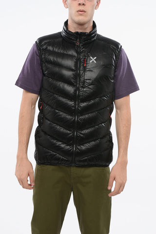 Sleeveless Rip Stop Checked HELIOS Lightweight Down Jacket