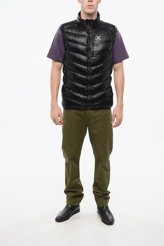 Sleeveless Rip Stop Checked HELIOS Lightweight Down Jacket
