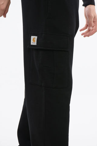 Joggers Cargo in Cotone Garzato a Tinta Unita