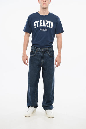 Baggy Jeans with Exposed Seams