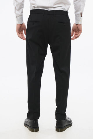 Double-Pleated Virgin Wool Pants