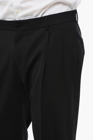 Double-Pleated Virgin Wool Pants