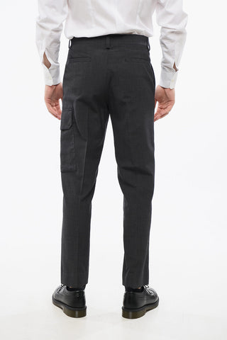Single Pleat Virgin Wool Cargo Pants