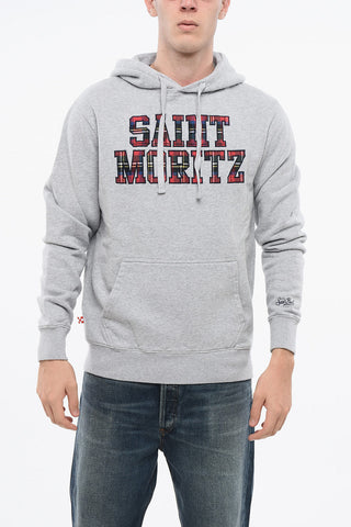 Hoodie SAINT MORITZ uni mit Kontrastdetail