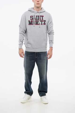 Hoodie SAINT MORITZ uni mit Kontrastdetail
