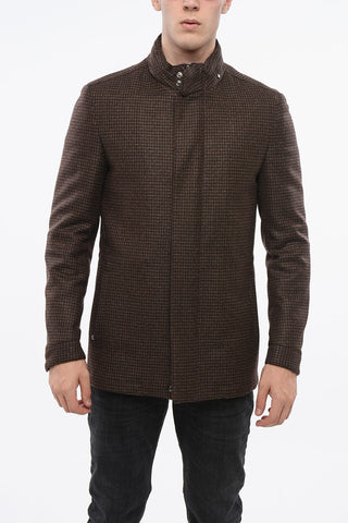 ID Wool Coat With Hidded Hood