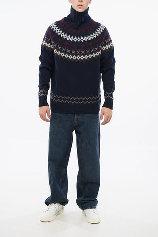 Turtleneck Wool ROOSE FAIR ISLE Sweater