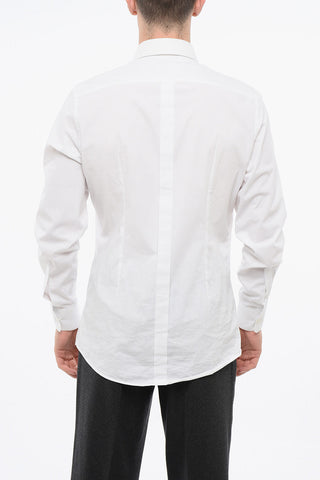 GOLD Spread Collar Stretch Cotton Shirt