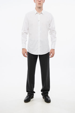 GOLD Spread Collar Stretch Cotton Shirt
