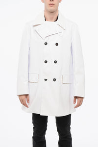 MM14 Wasserdichter Trenchcoat mit Velourskragen